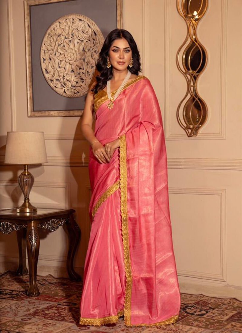 Flora Rust Handwoven Saree