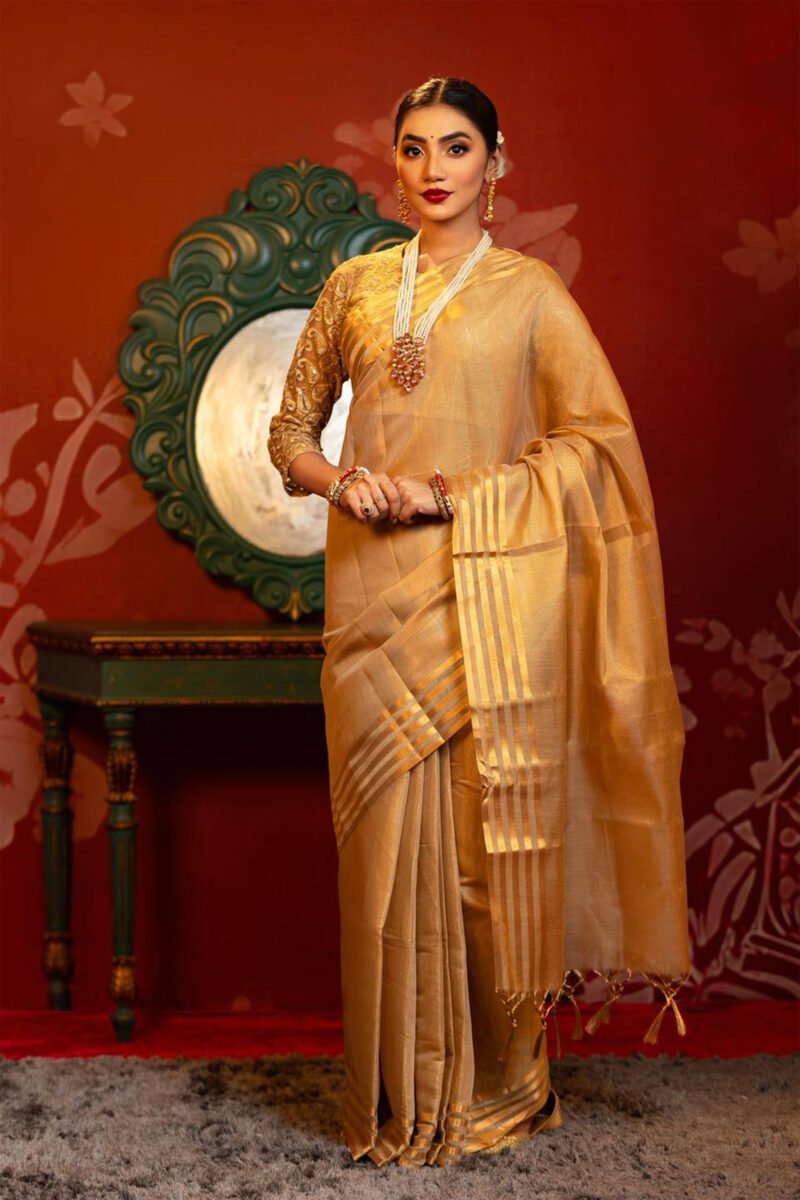 Golden Grace Silk Saree