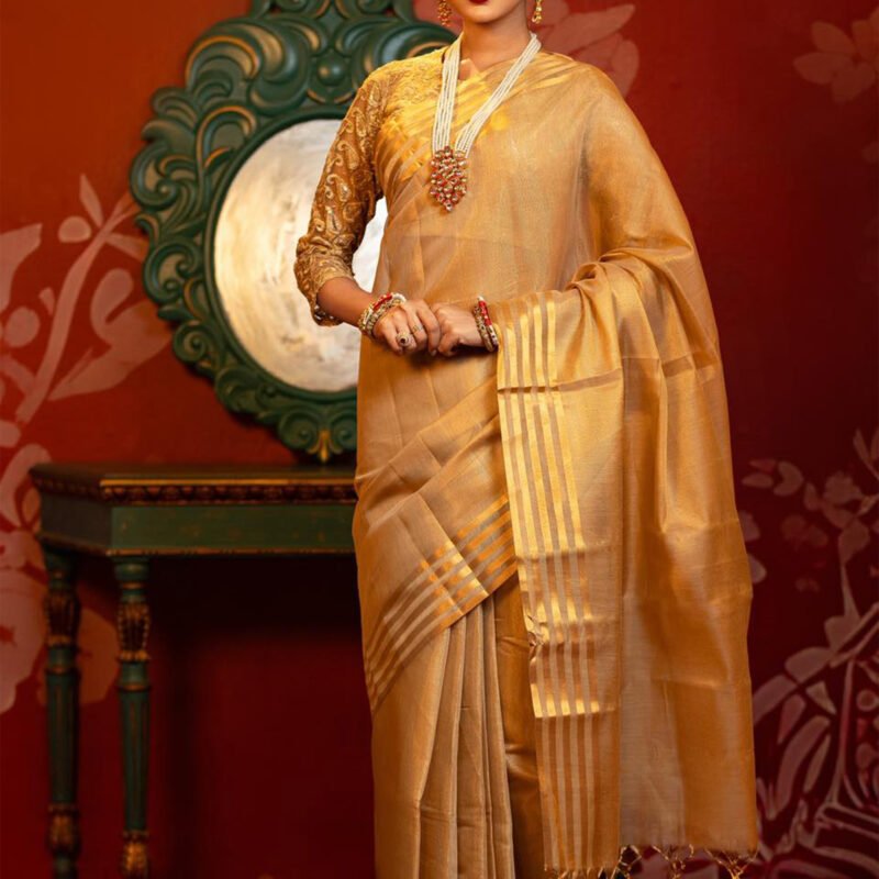 Golden Grace Silk Saree