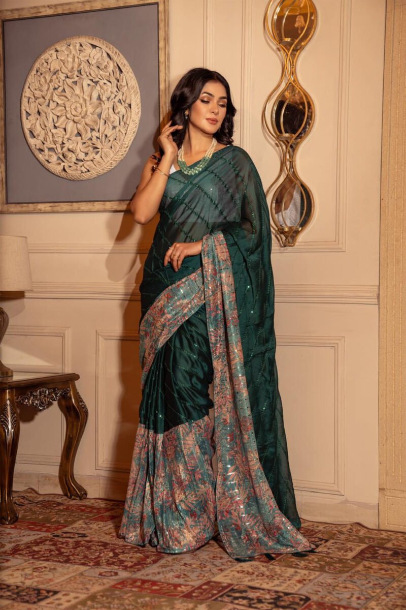 Eternal Blossom Motif Saree