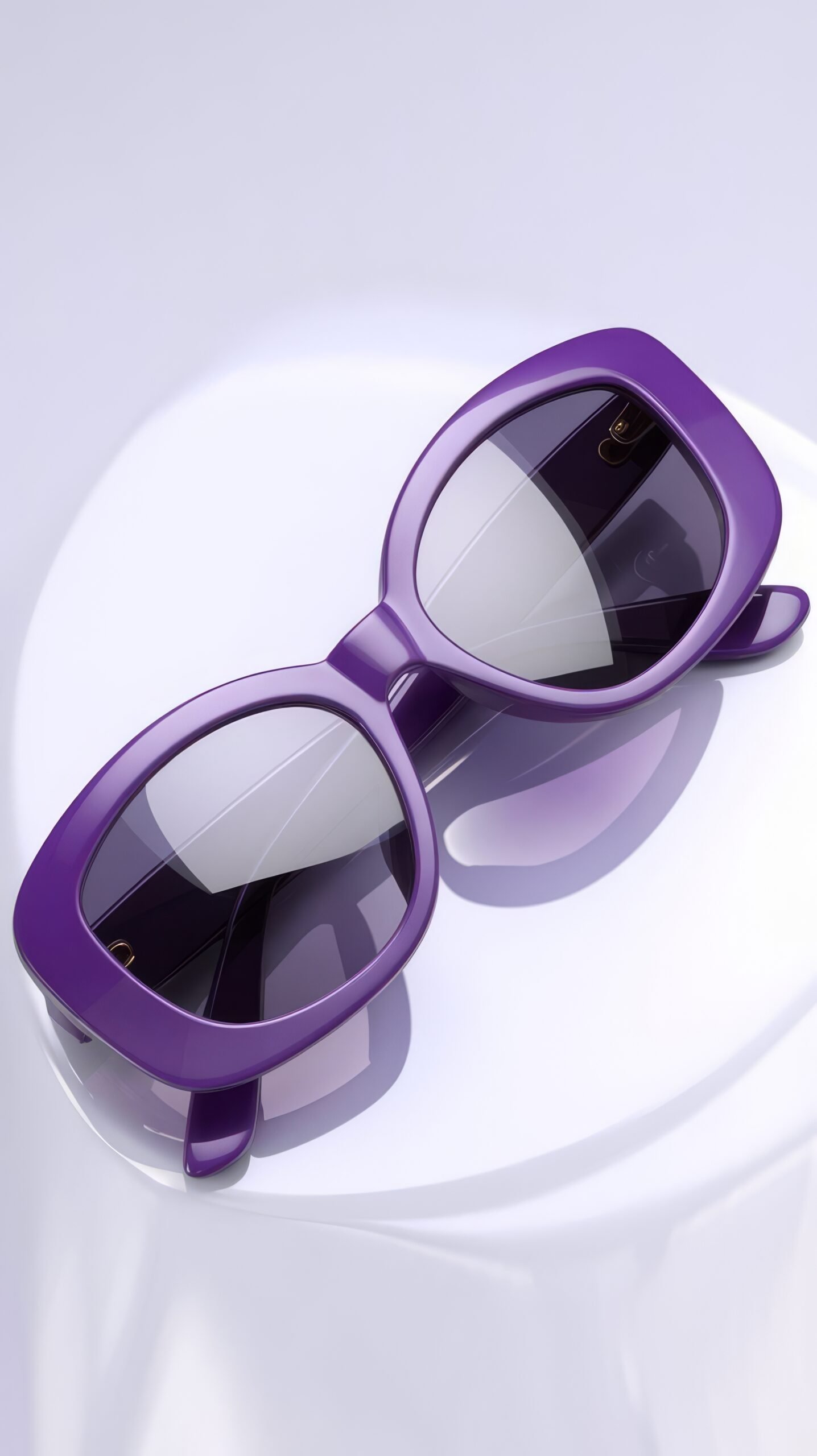 Violet Gloss Retro Frames