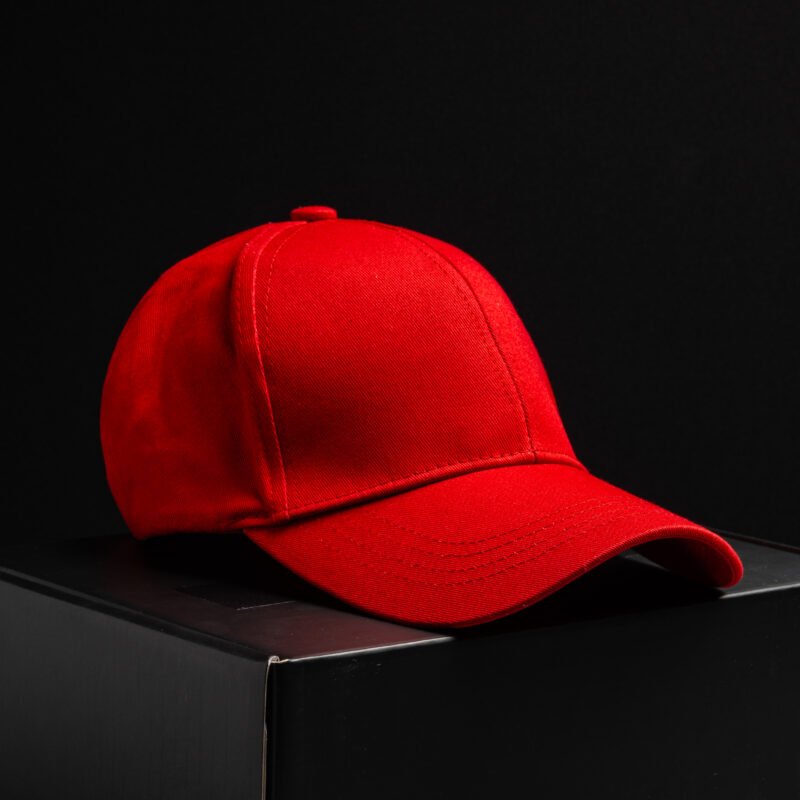 Vibrant Red Statement Cap