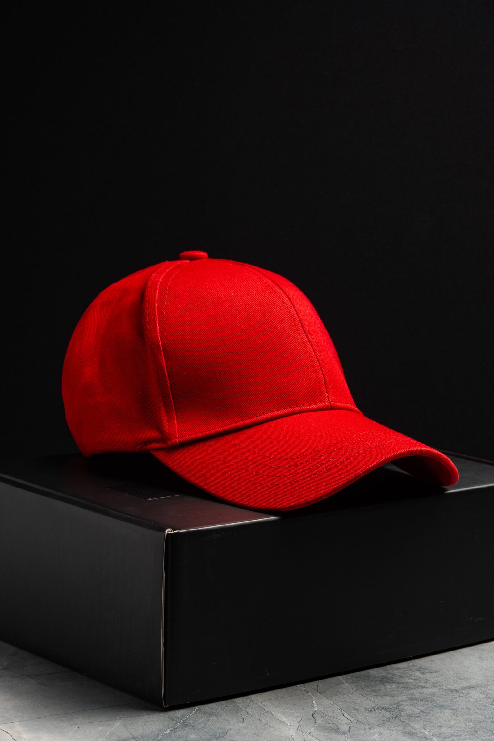 Vibrant Red Statement Cap