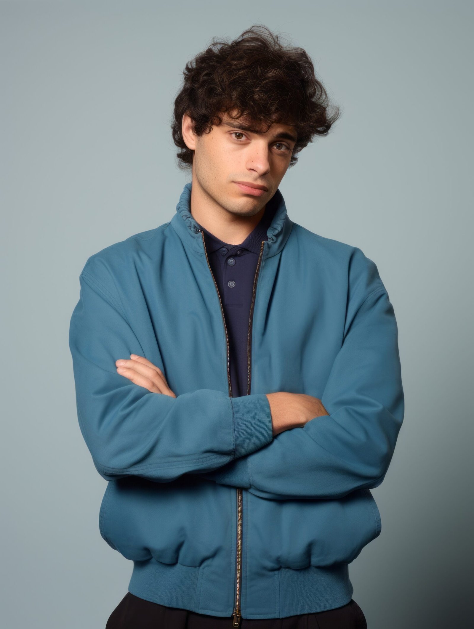 Arctic Teal Bomber Hoodie