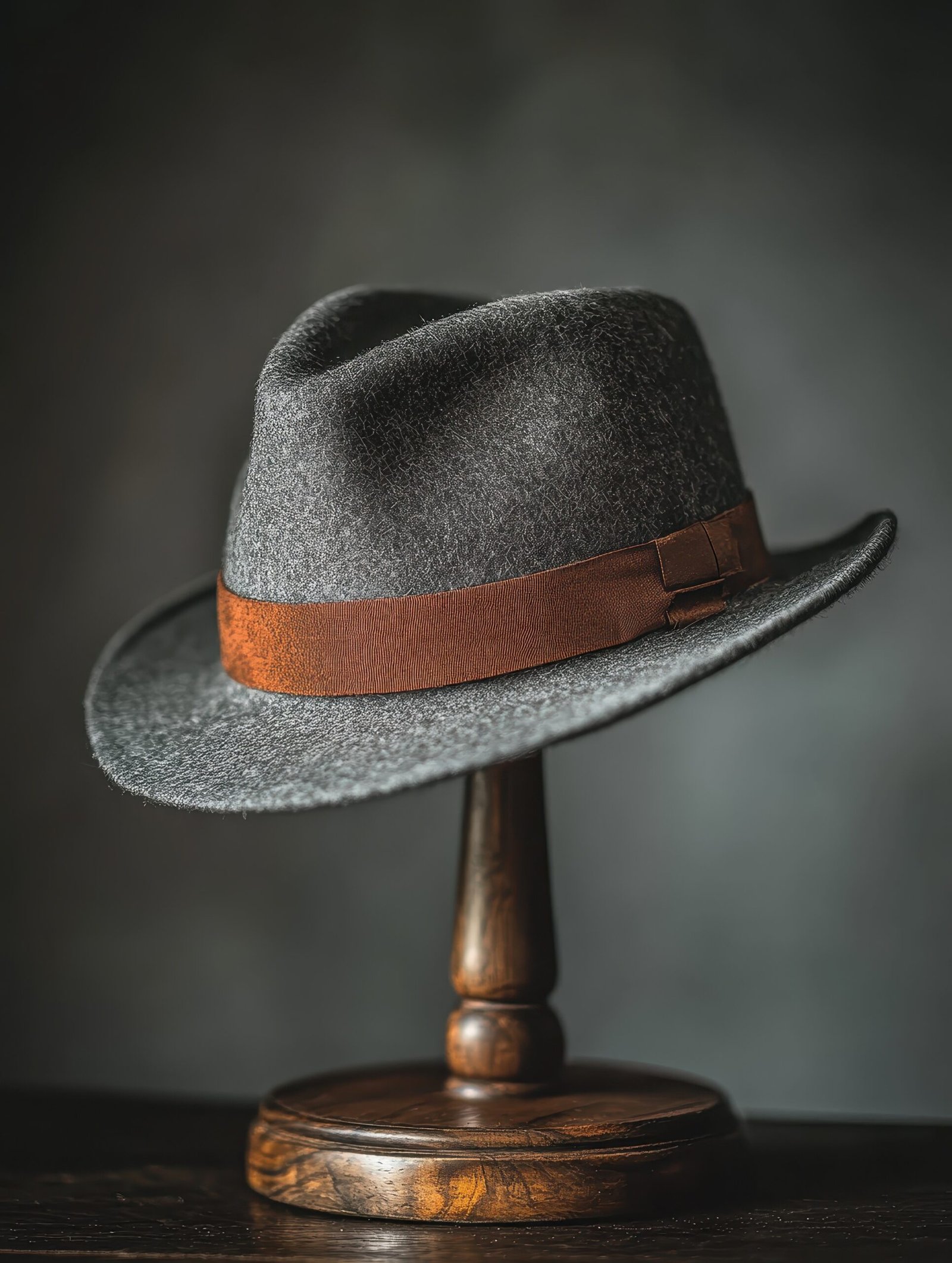 Grey Wool Fedora