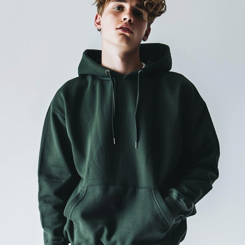 Dark Moss Street Hoodie