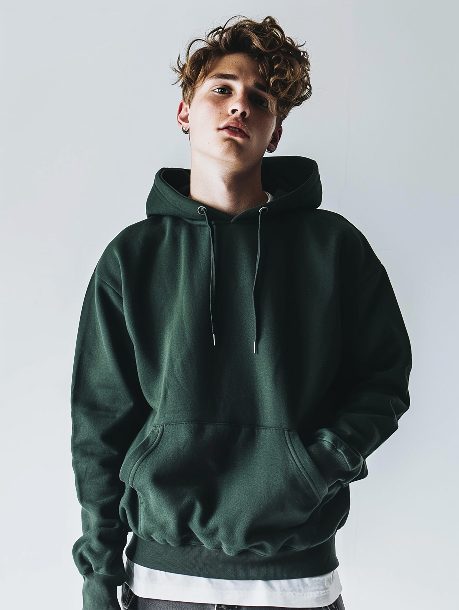 Dark Moss Street Hoodie