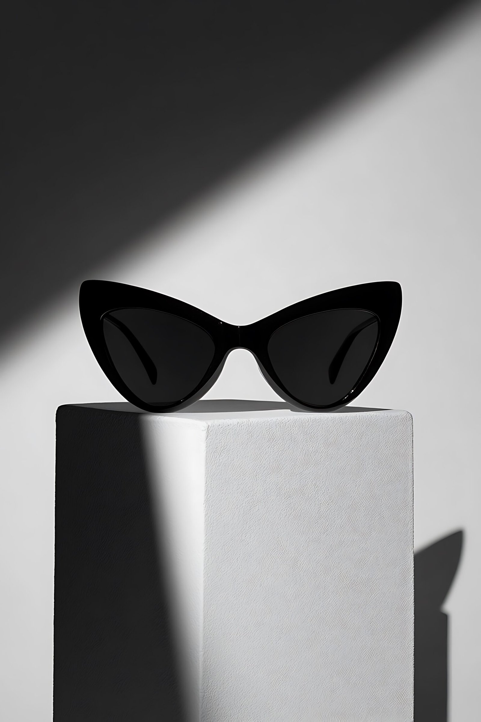 Noir Cat-Eye Minimalist Sunglasses