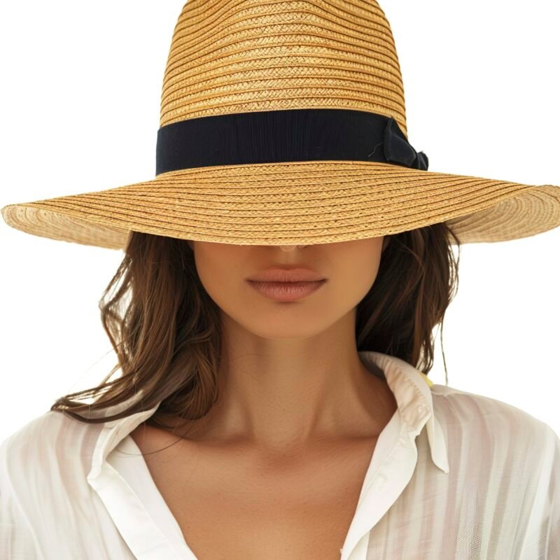 Natural Straw Fedora