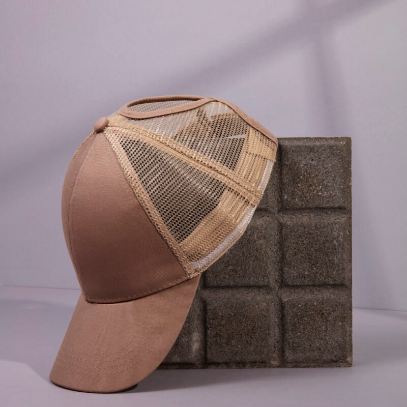 Tan Mesh Outdoor Cap