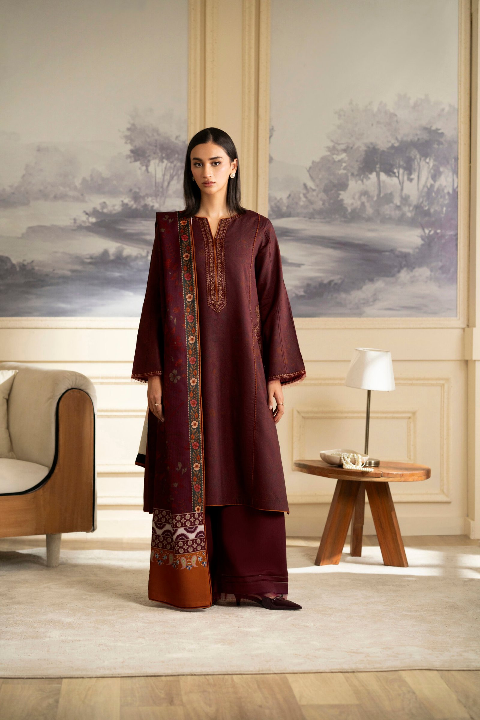 Maroon Classic Winter Ensemble