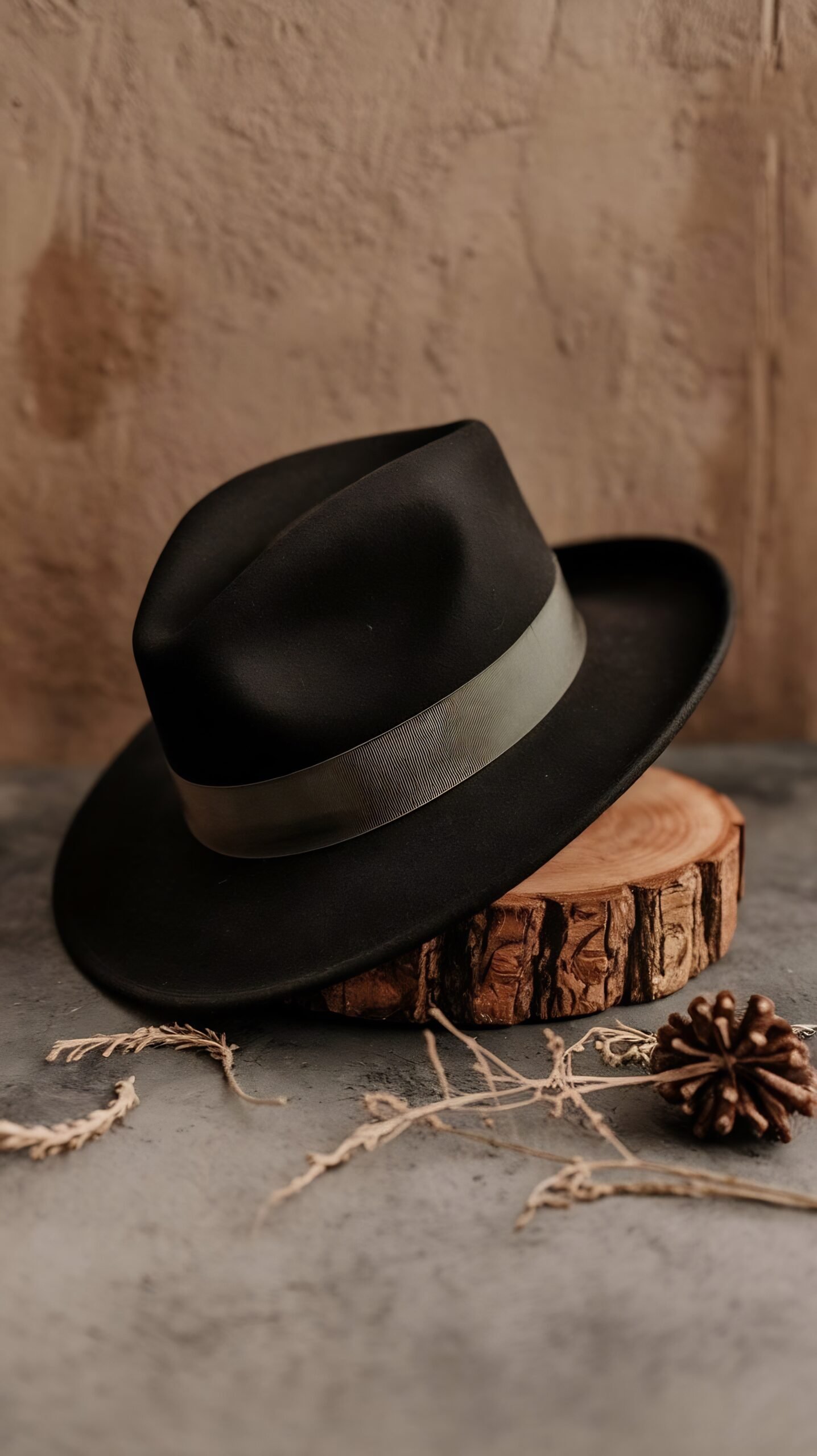 Black Premium Fedora Hat