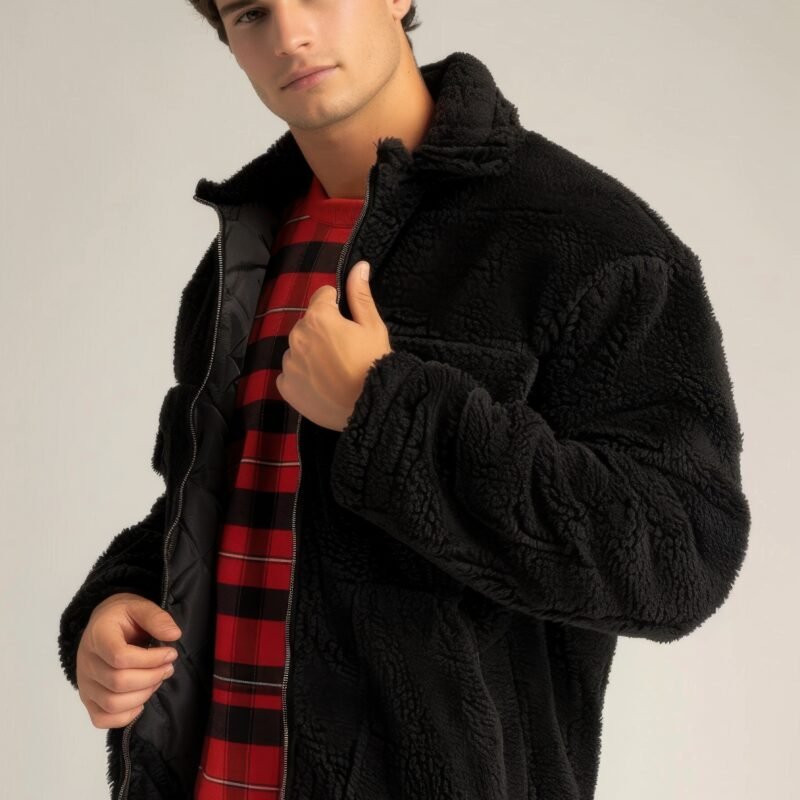 Midnight Sherpa Zip Jacket