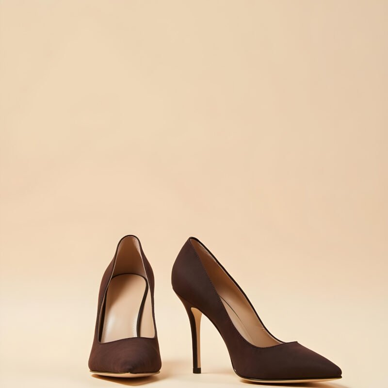 Velvet Noir Point Pump