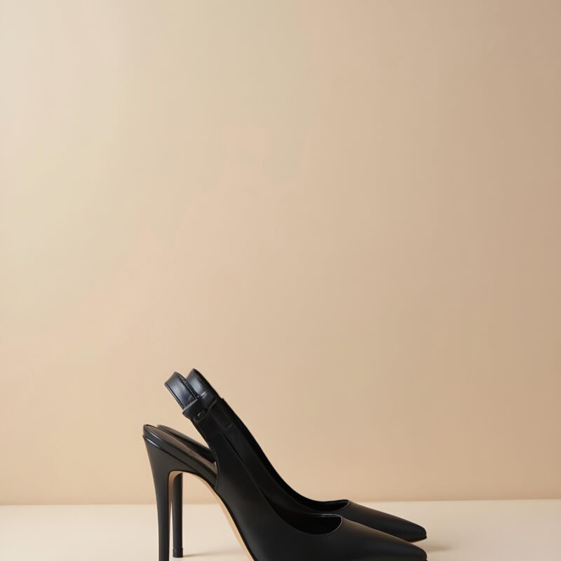 Noir Sling-Back High Heel