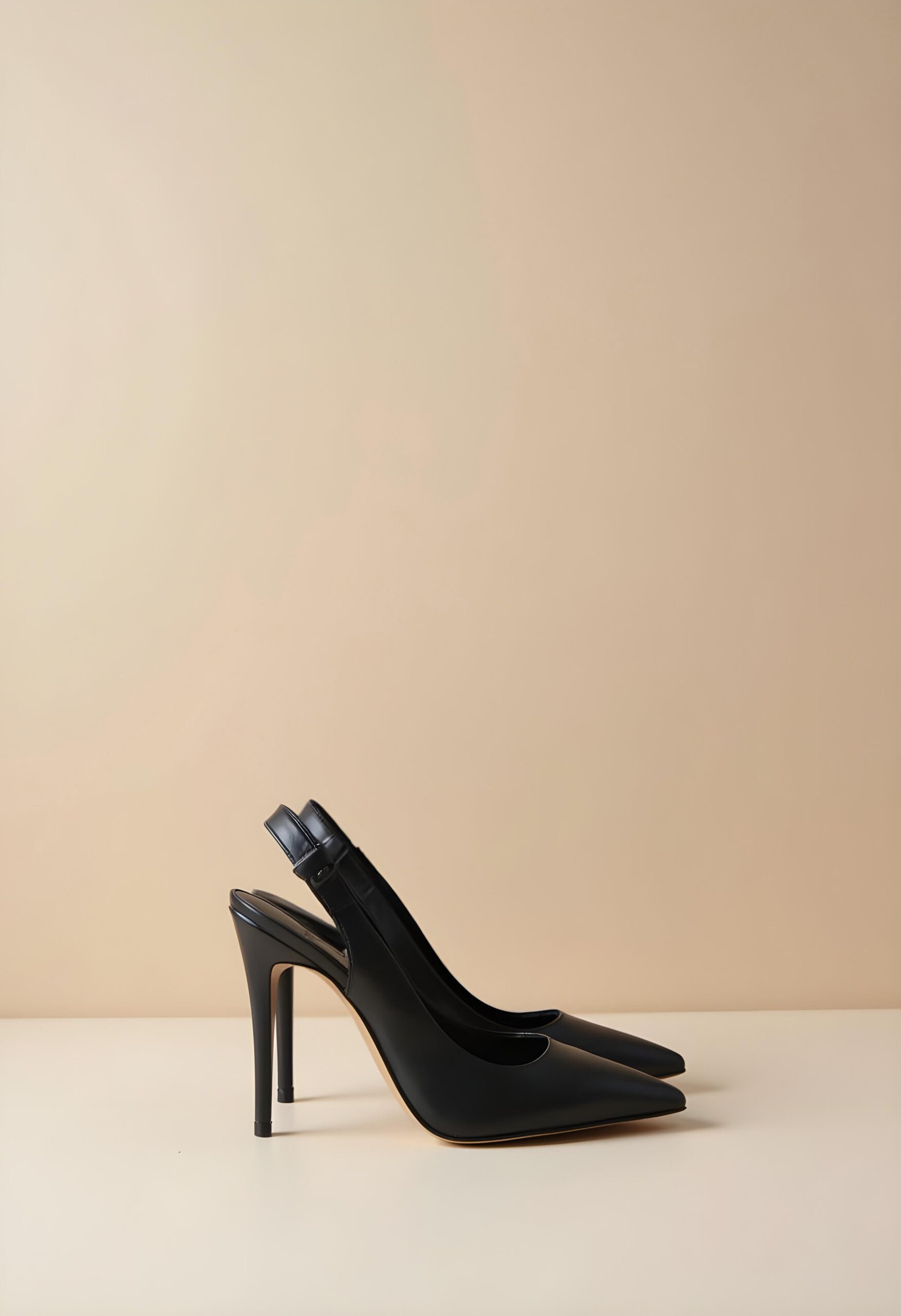 Noir Sling-Back High Heel