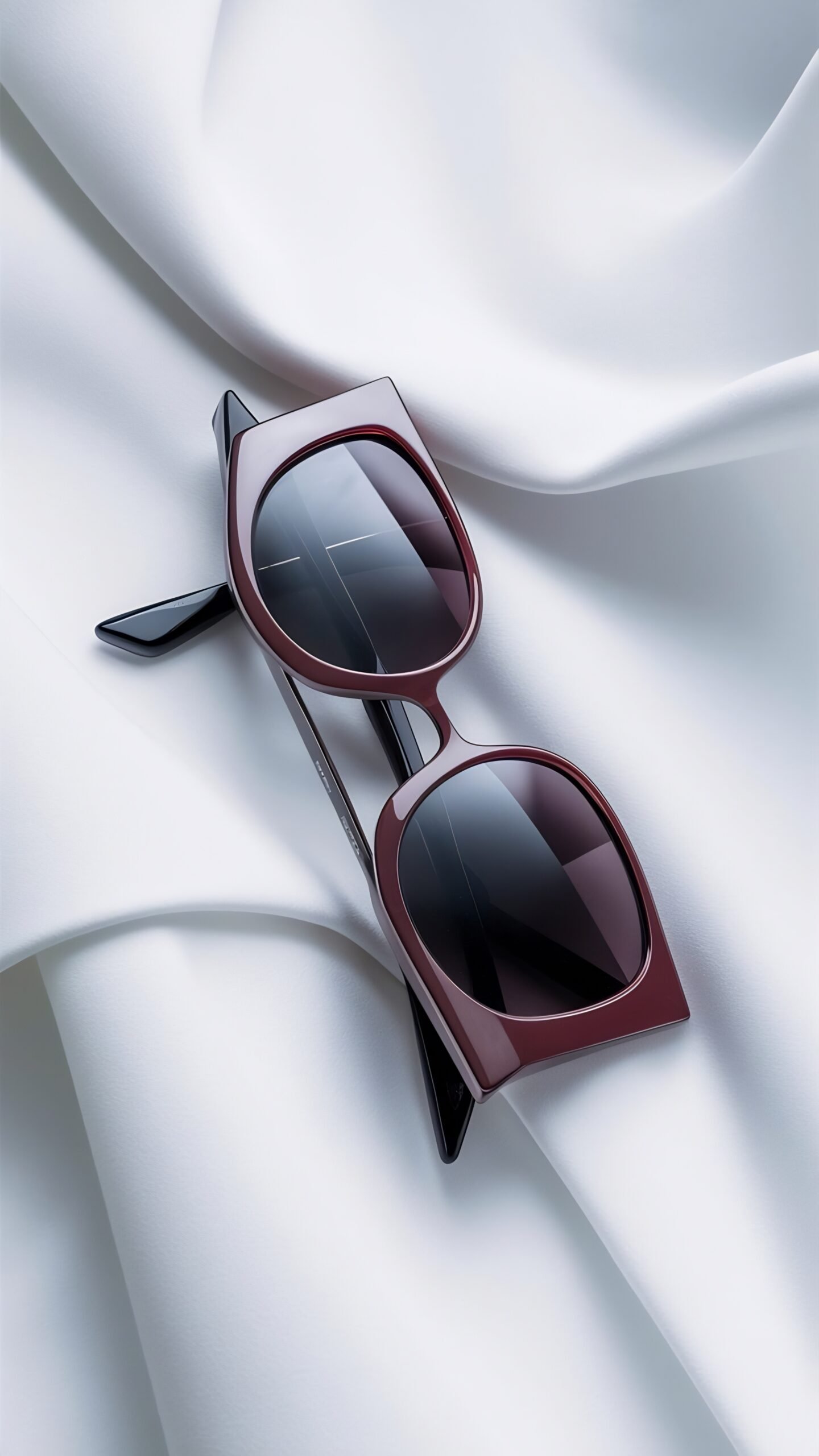 Burgundy Sculpted Fashion Frames