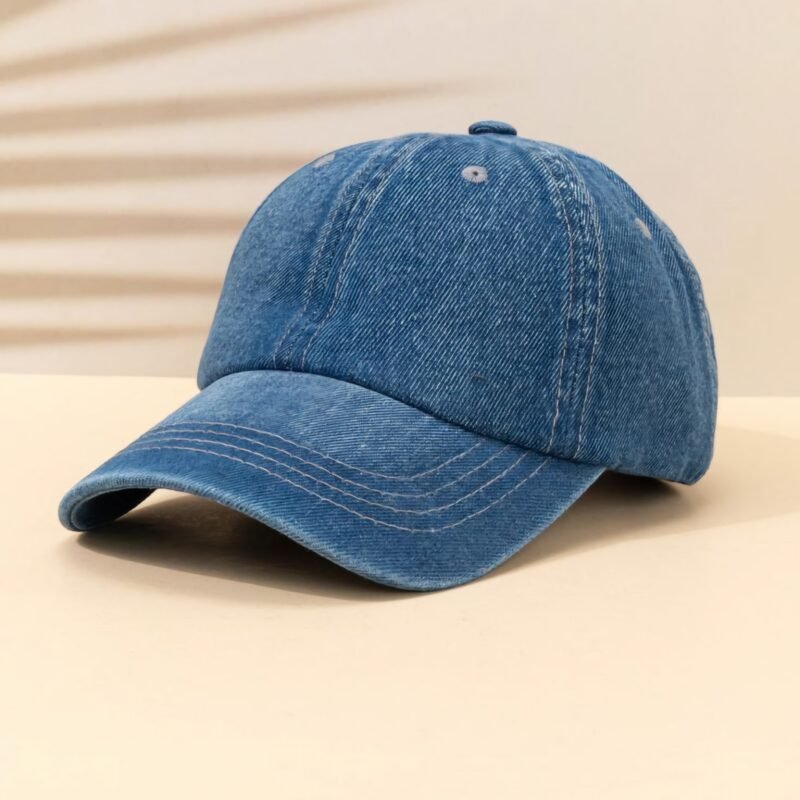 Denim Blue Casual Cap