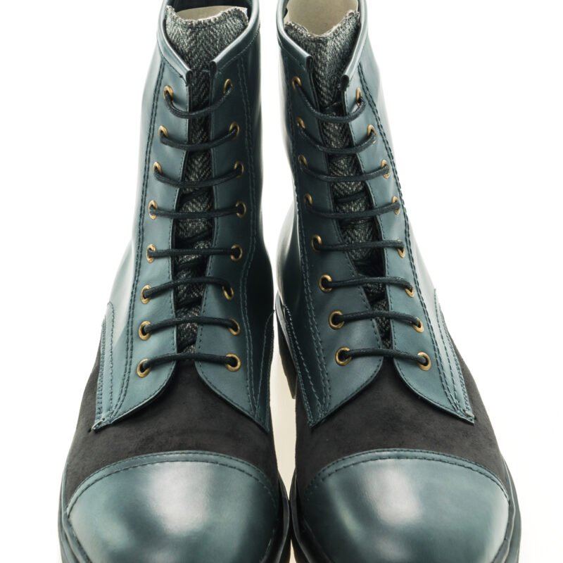 Teal Frontier Lace Boots