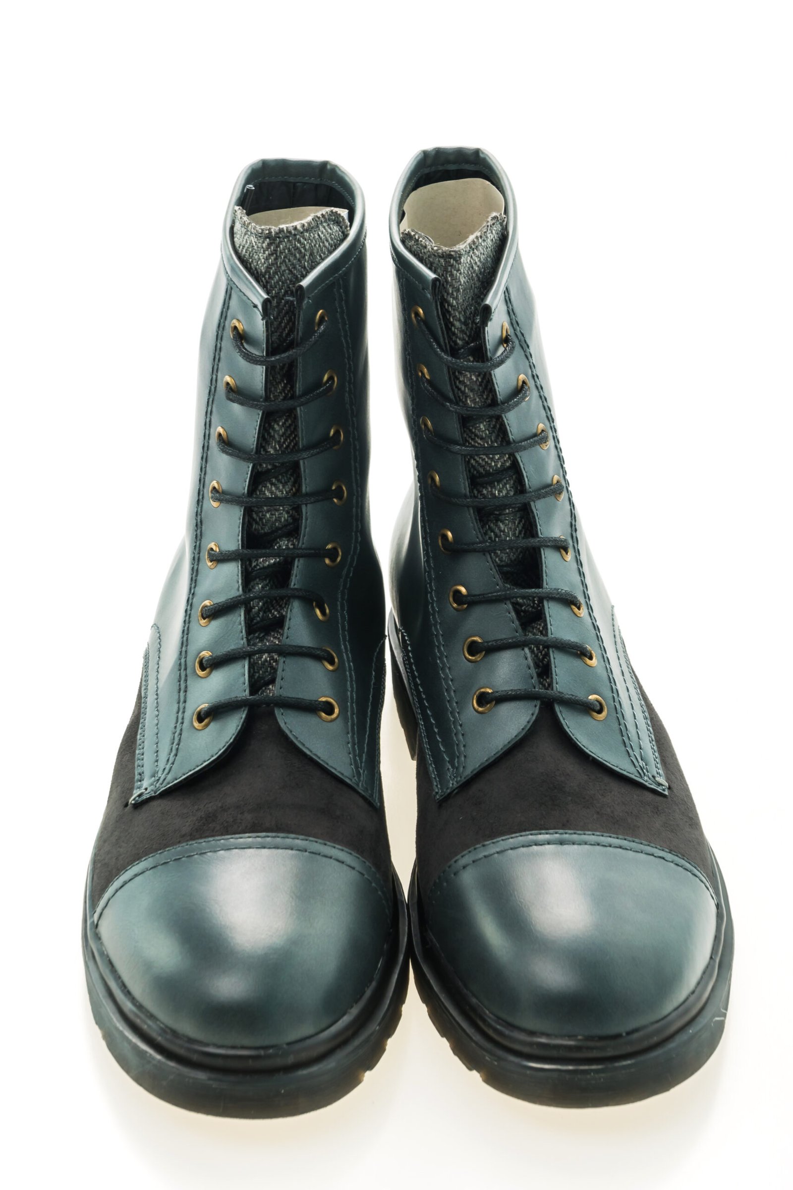 Teal Frontier Lace Boots