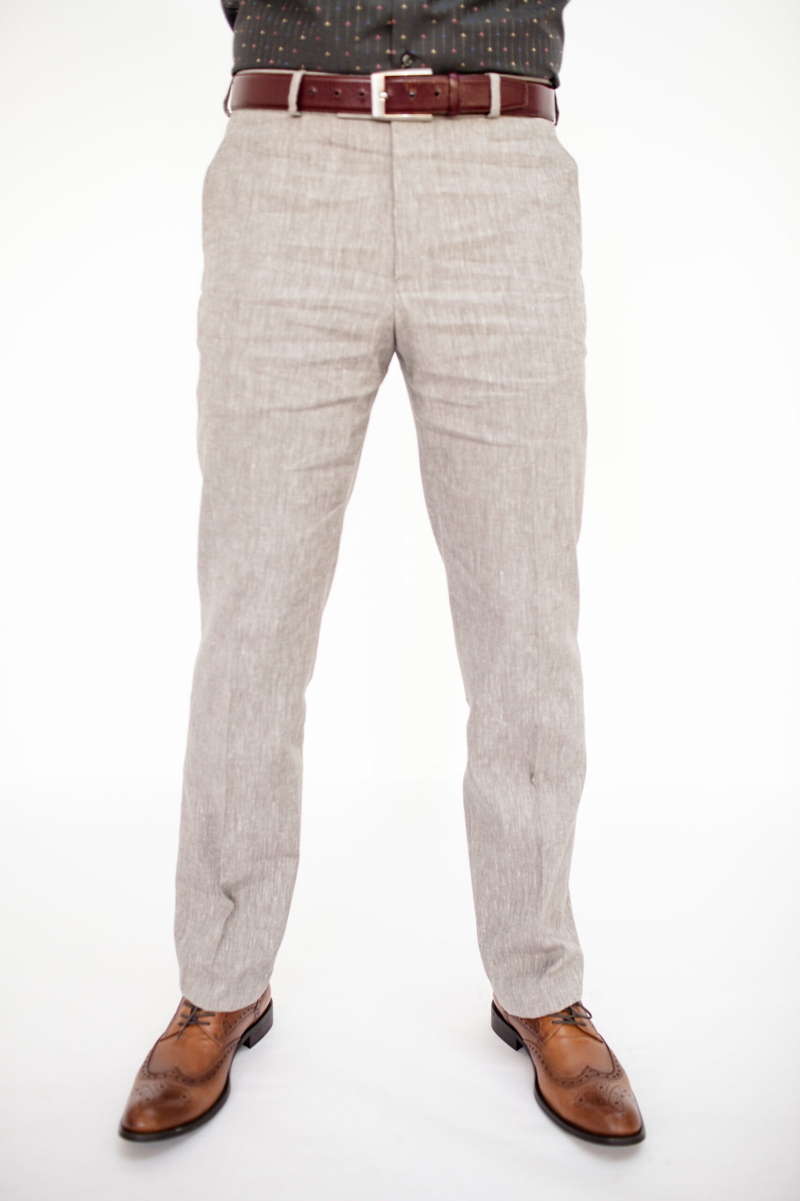 Linen Breeze Slim Trousers