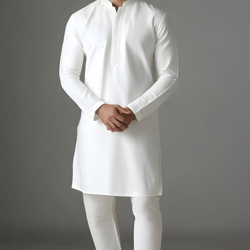 Classic White Kurta Pajama Set