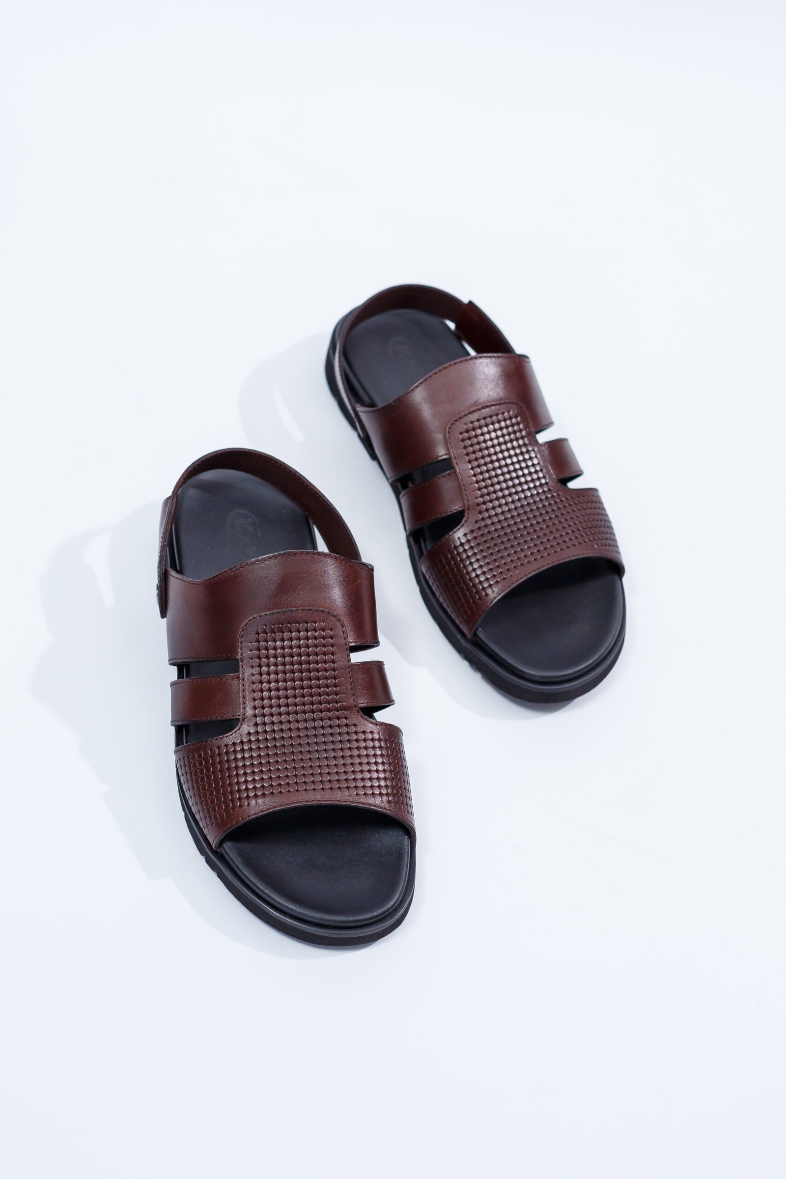 Metro Stitch Leather Sandals