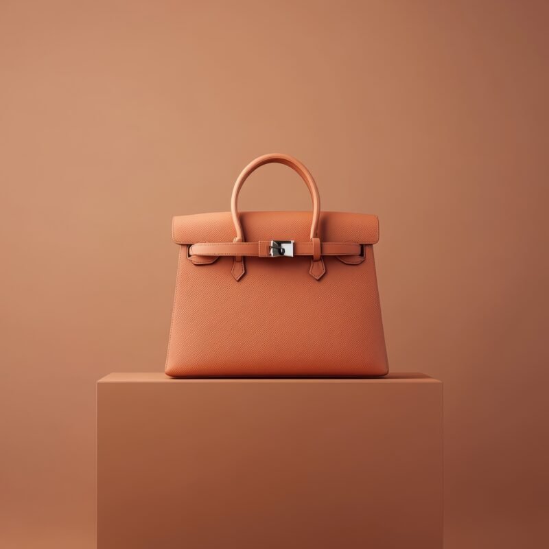 Classic Tan Structured Handbag