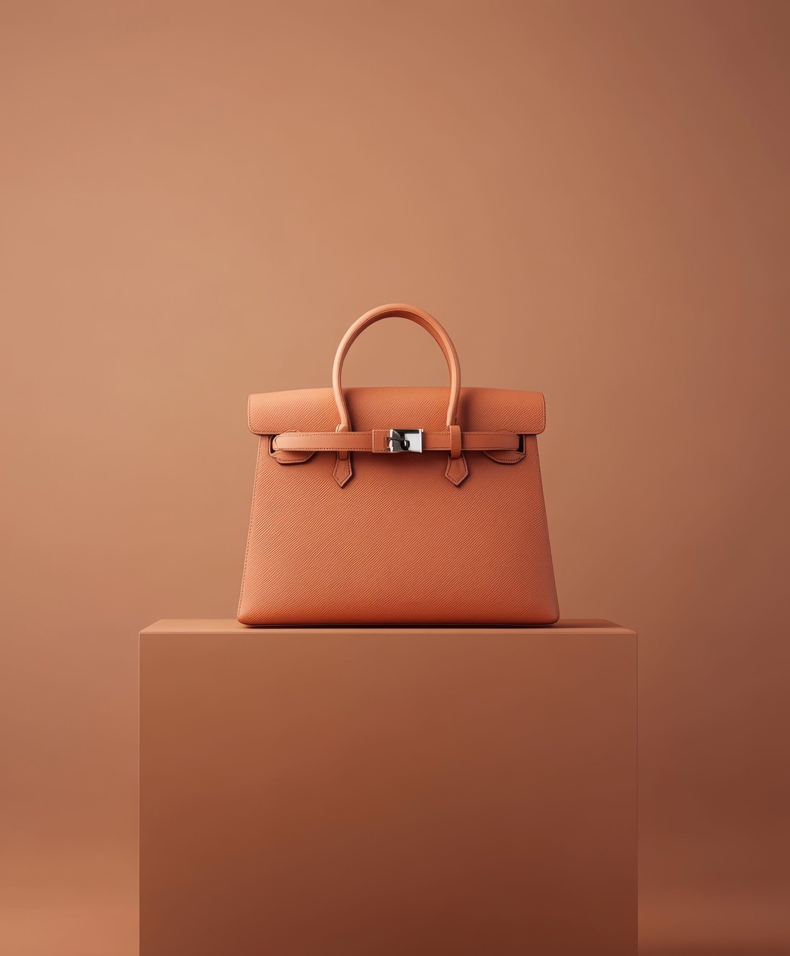 Classic Tan Structured Handbag