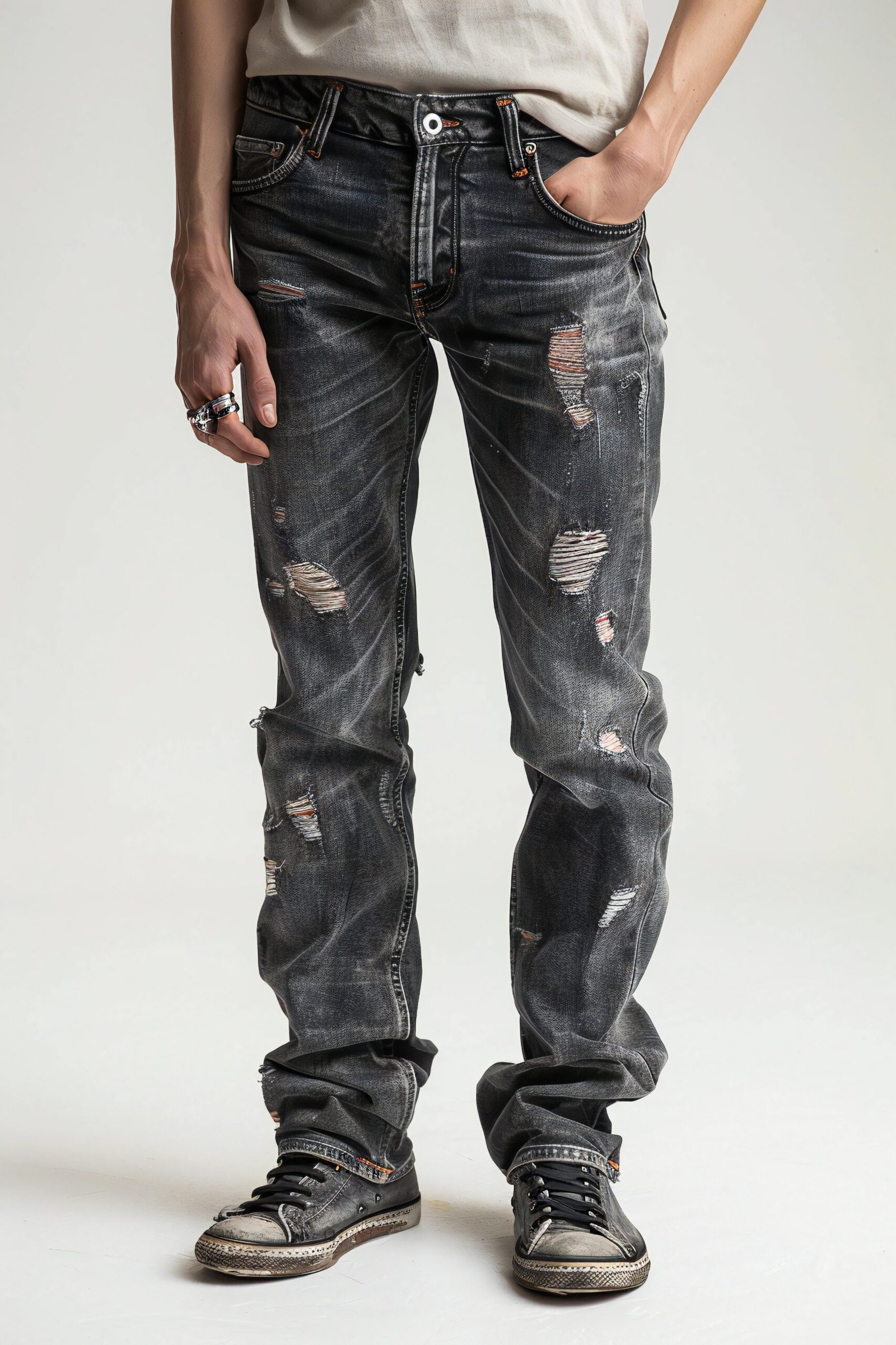 Rebel Ripped Denim