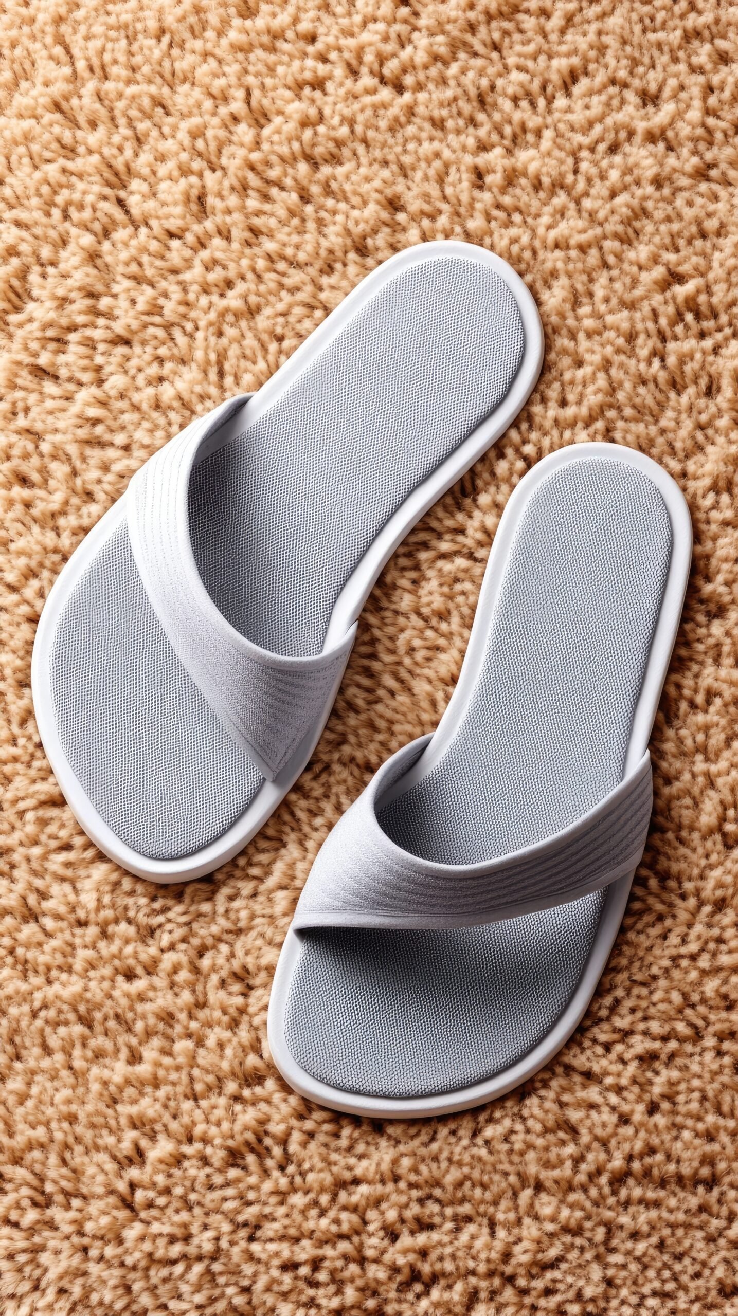 Grey Soft Indoor Slippers
