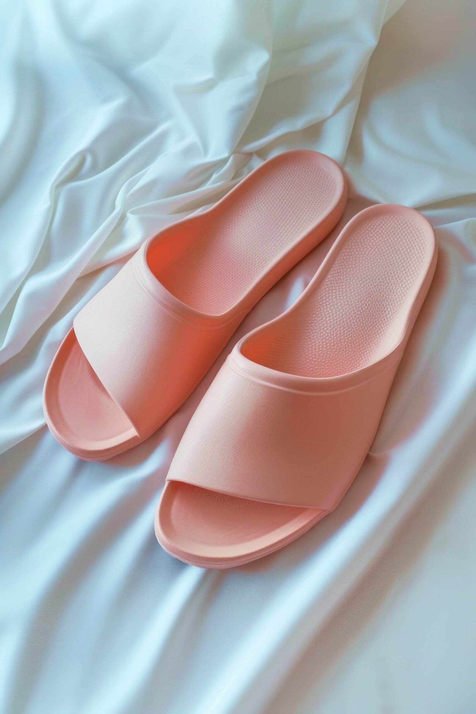 Peach Soft Cloud Slides