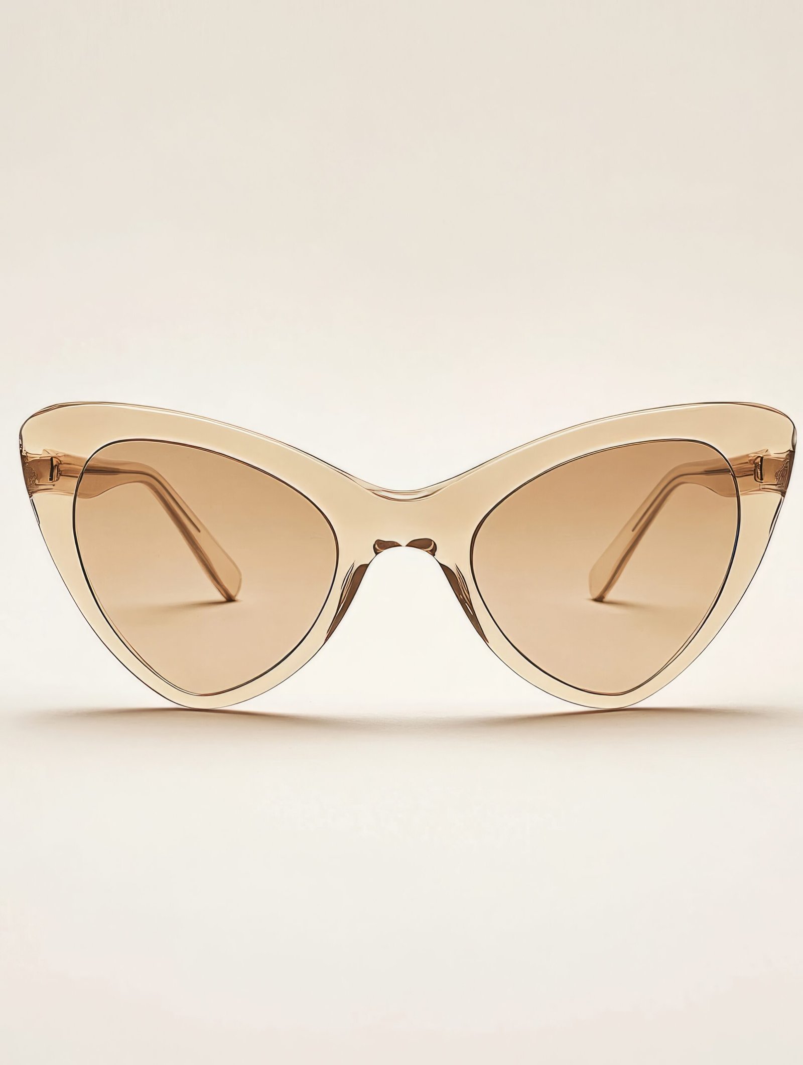 Nude Champagne Cat-Eye Frames