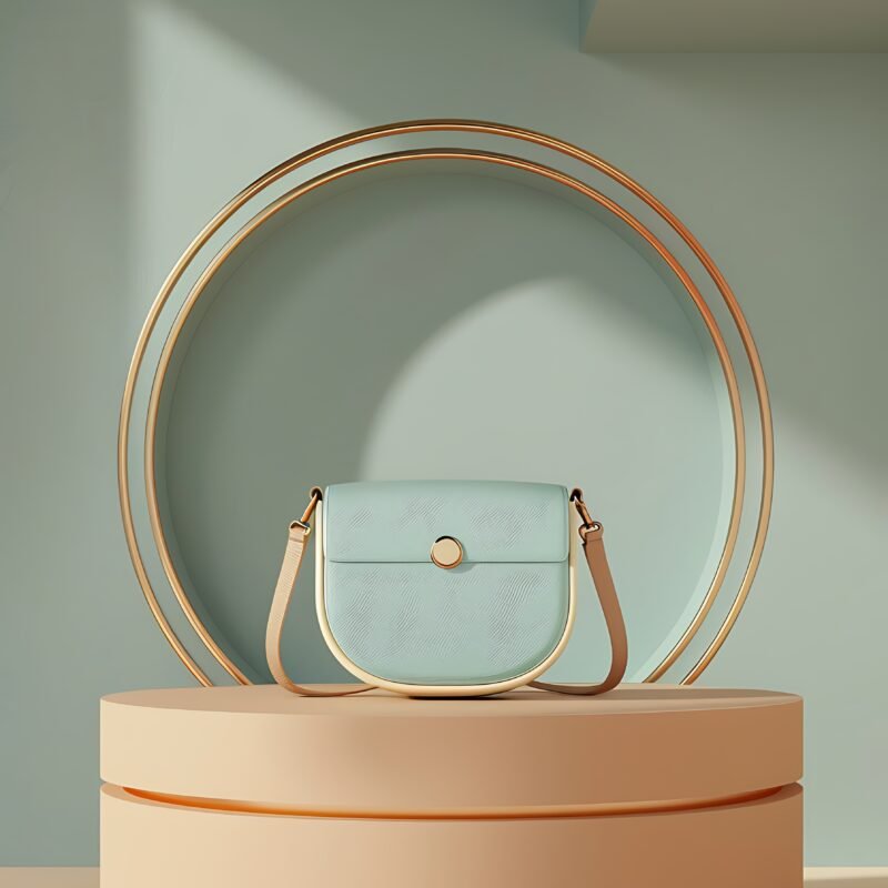Mint Curve Crossbody Bag