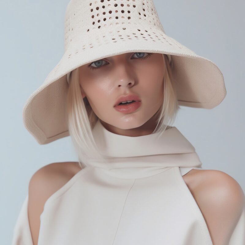 Laser-Cut Wide Brim Hat