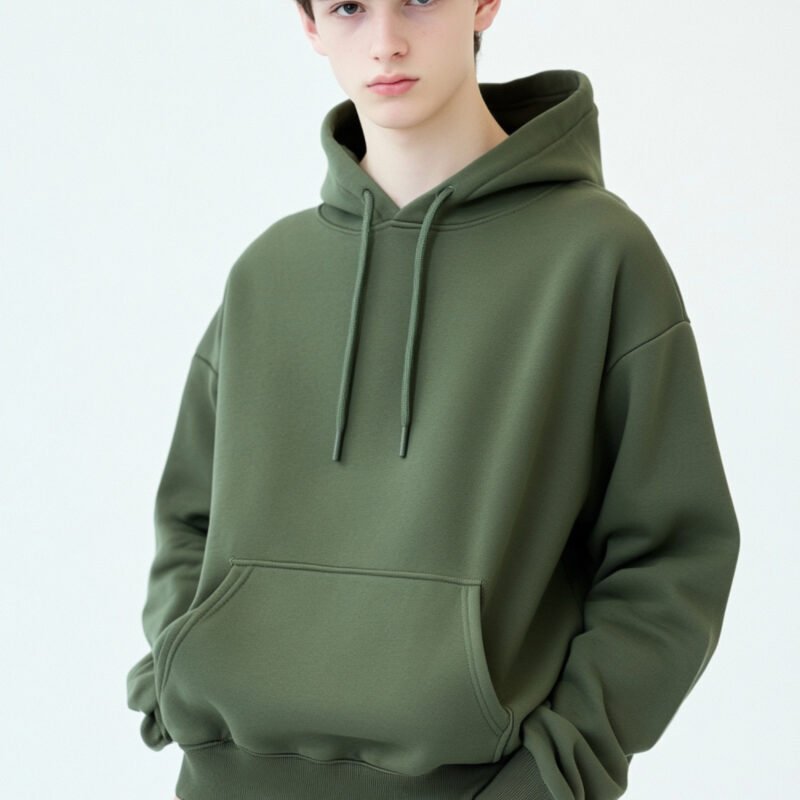 Olive Core Essential Hoodie