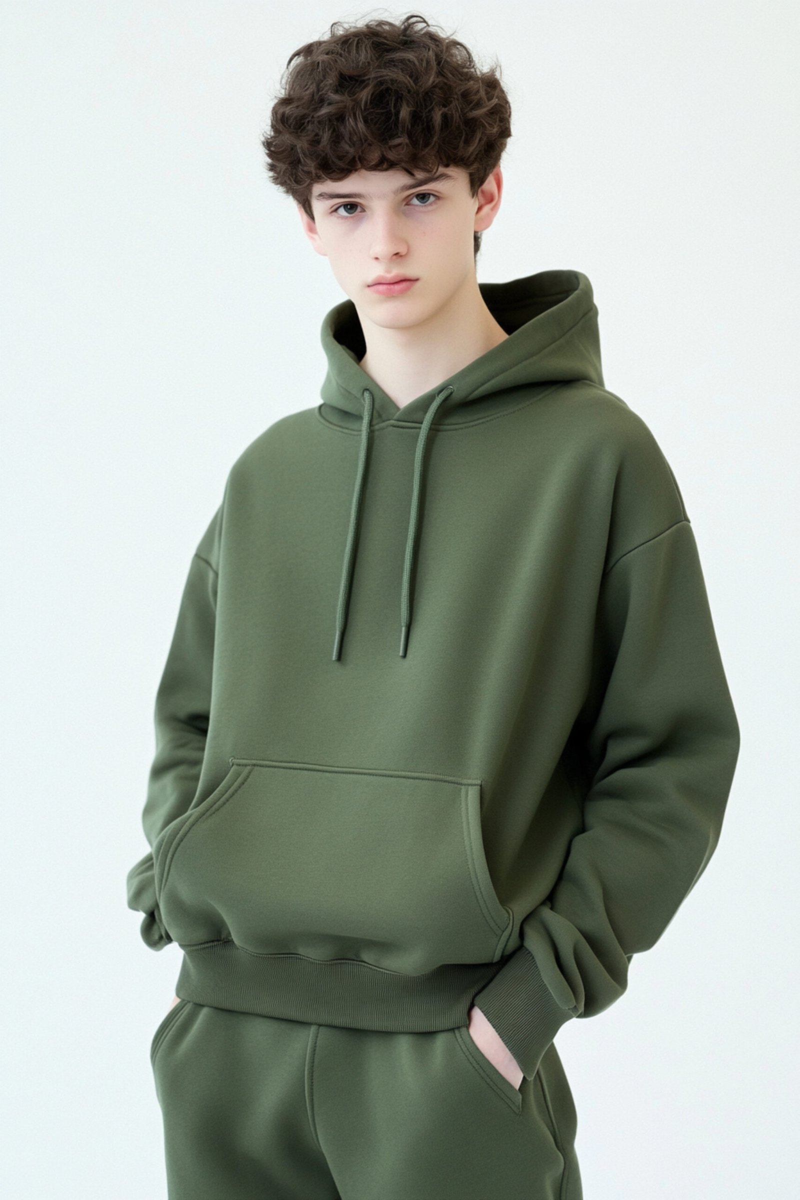 Olive Core Essential Hoodie