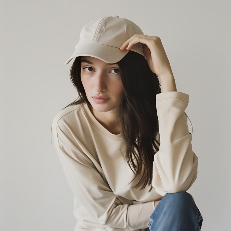 Soft Beige Casual Cap