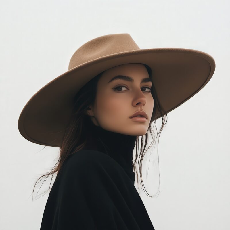 Classic Wide-Brim Wool Hat