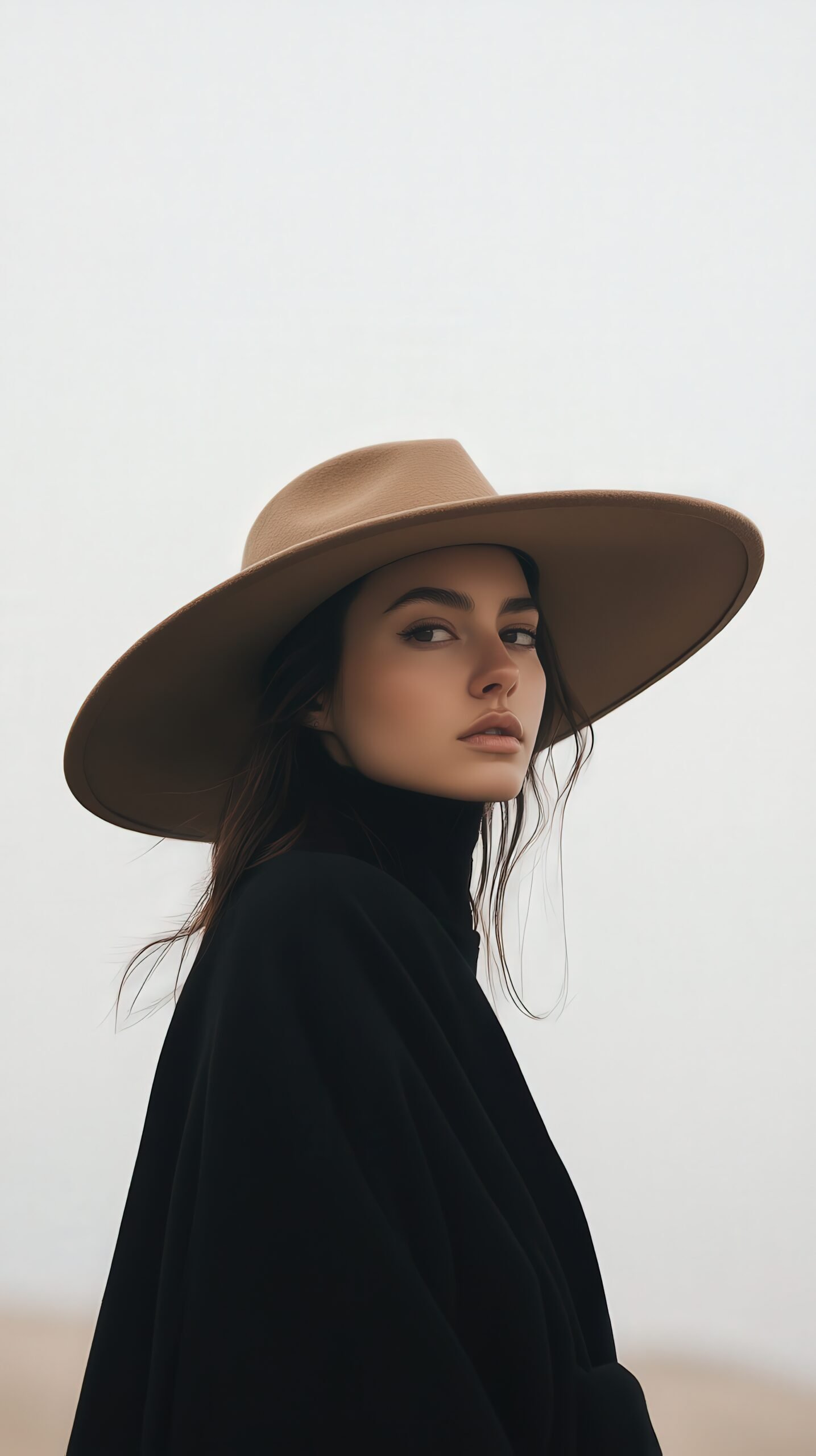 Classic Wide-Brim Wool Hat